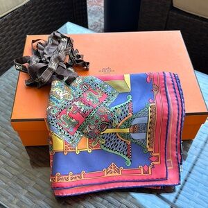 Hermès Multicolor Silk Scarf